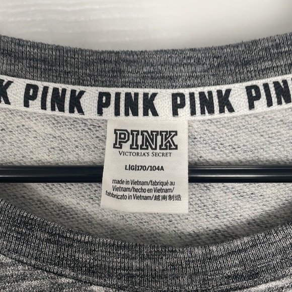 VS Pink Oversized Crewneck Sweatshirt - Picture 2 of 2